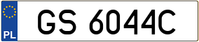 Trailer License Plate